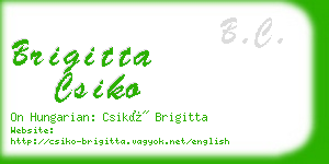 brigitta csiko business card